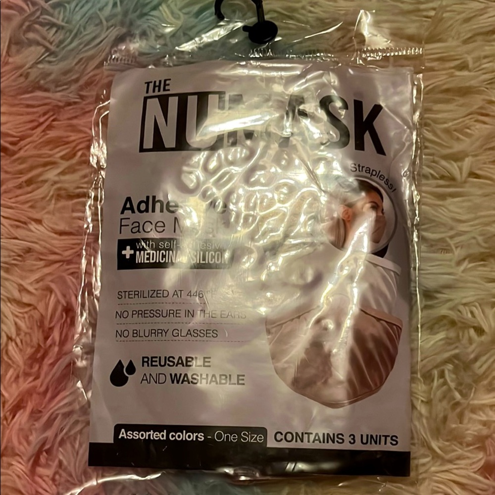 Nufask Adhesive Face Mask Sealed pack of 3